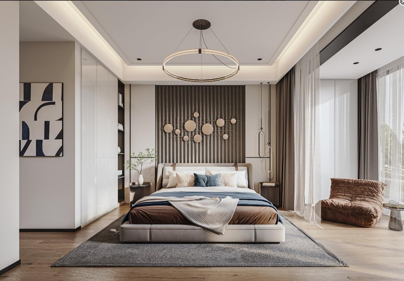 南京現(xiàn)代簡(jiǎn)約風(fēng)格裝修，簡(jiǎn)潔搭配營(yíng)造時(shí)尚舒適感覺(jué)