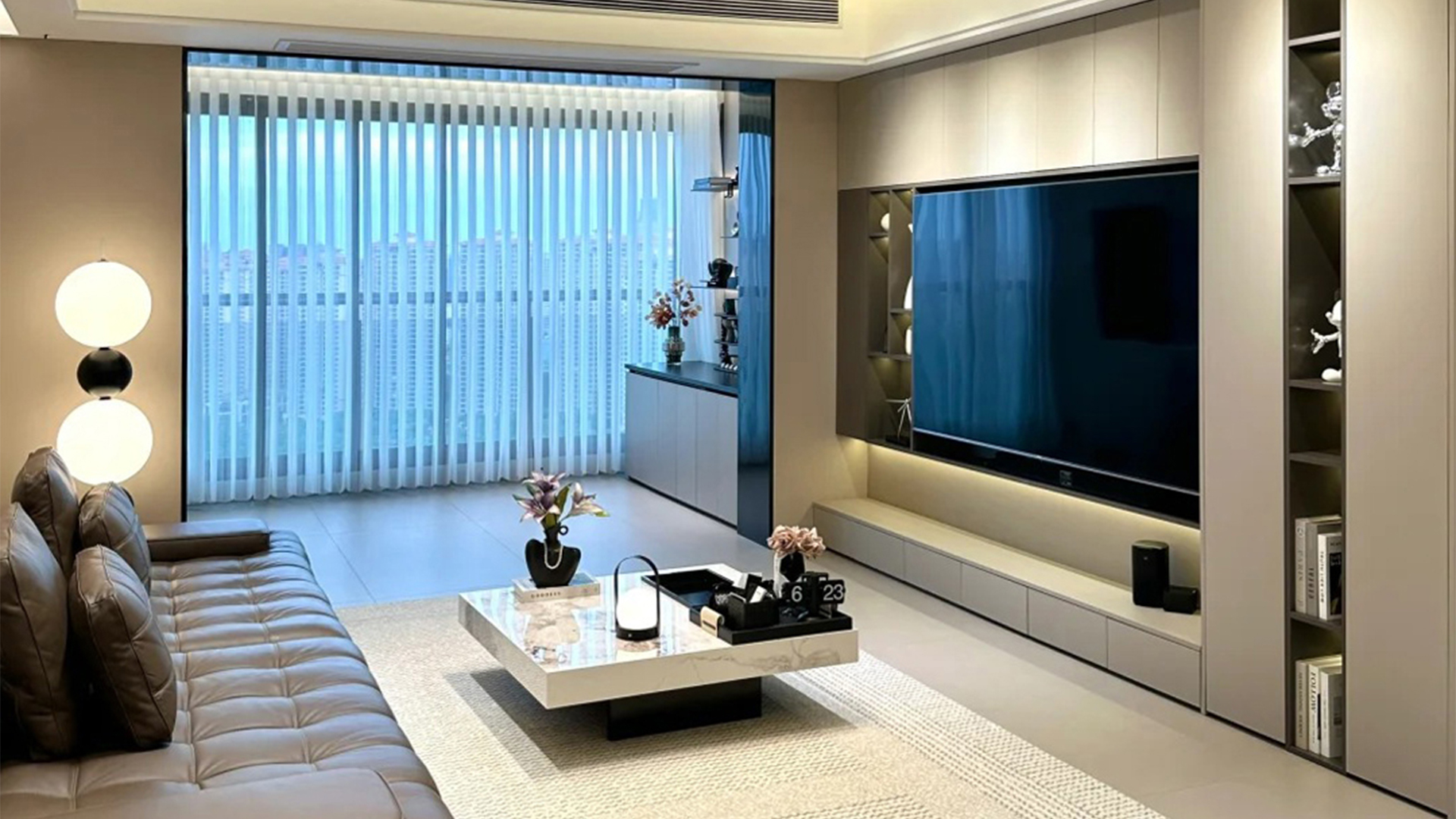 現(xiàn)代簡約風(fēng) | 中性色調(diào)開闊布局的質(zhì)感空間設(shè)計