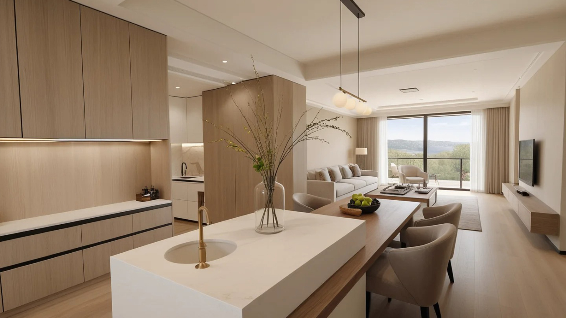 原木風(fēng)自然紋理柔和色調(diào)，溫馨生活氣息彌漫空間