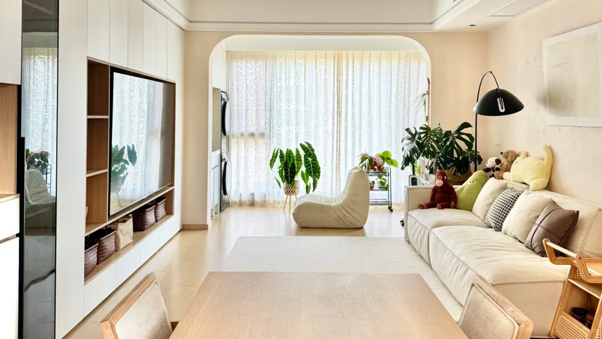 原木風(fēng)天然紋理柔和光線，歲月靜好詩意棲居地